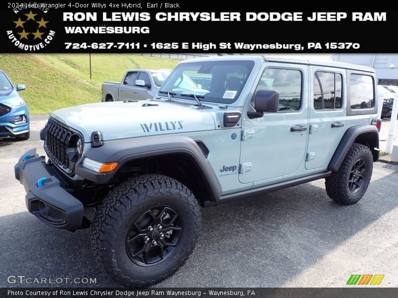 Earl / Black 2024 Jeep Wrangler 4-Door Willys 4xe Hybrid