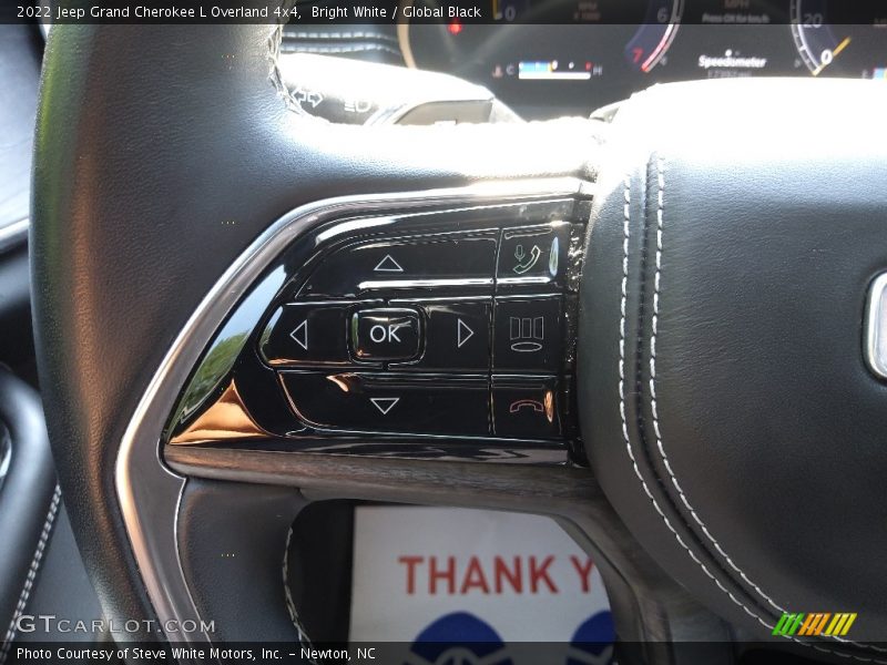 Bright White / Global Black 2022 Jeep Grand Cherokee L Overland 4x4