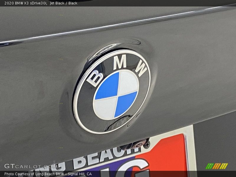 Jet Black / Black 2020 BMW X3 sDrive30i