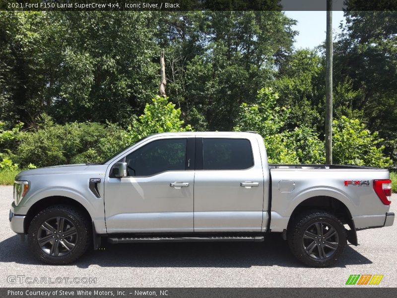 Iconic Silver / Black 2021 Ford F150 Lariat SuperCrew 4x4