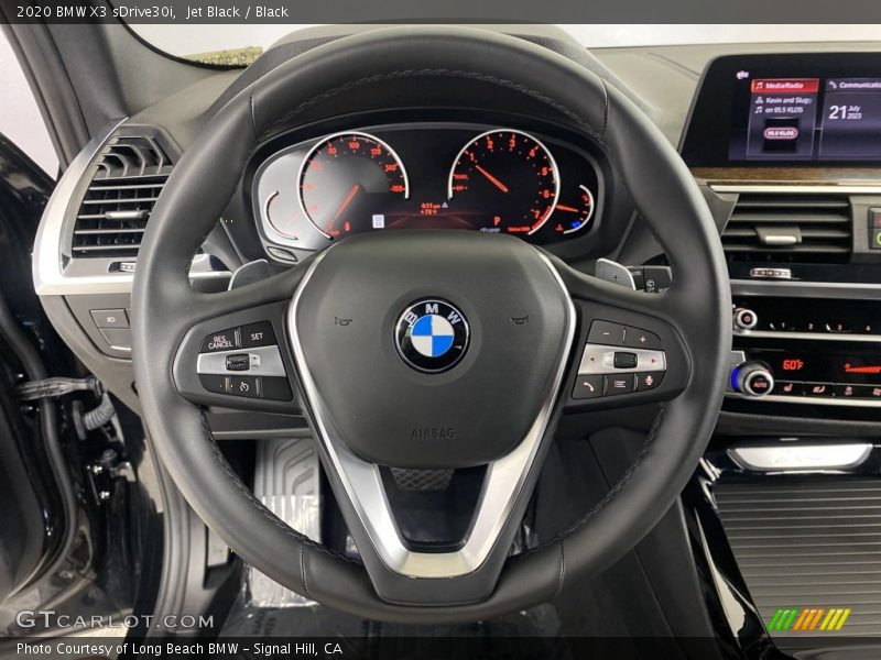 Jet Black / Black 2020 BMW X3 sDrive30i