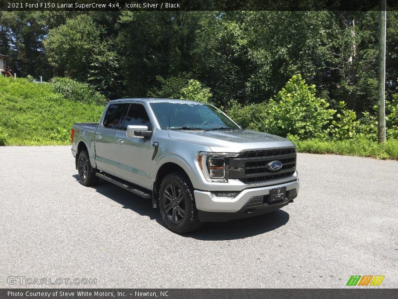 Iconic Silver / Black 2021 Ford F150 Lariat SuperCrew 4x4