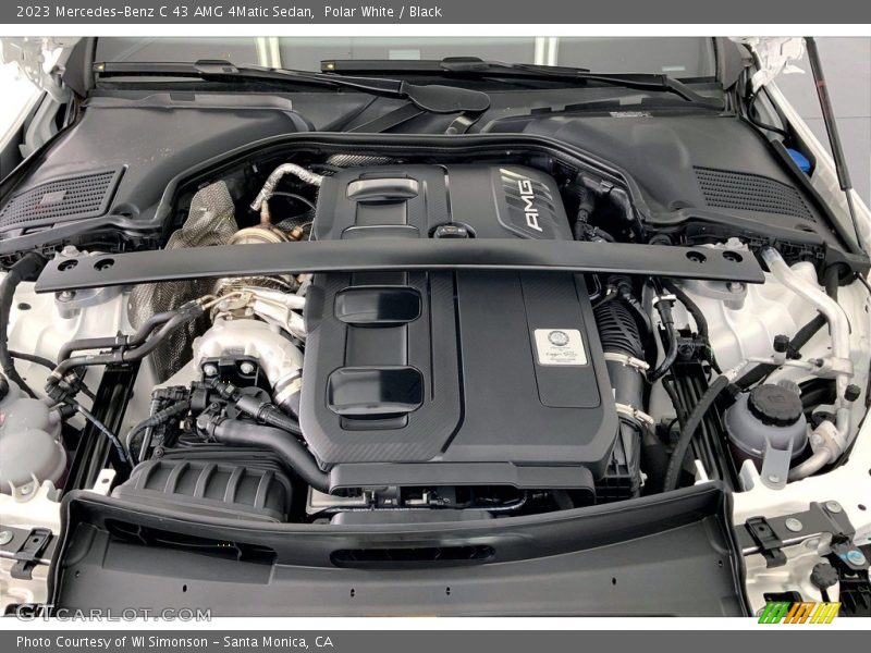 Polar White / Black 2023 Mercedes-Benz C 43 AMG 4Matic Sedan