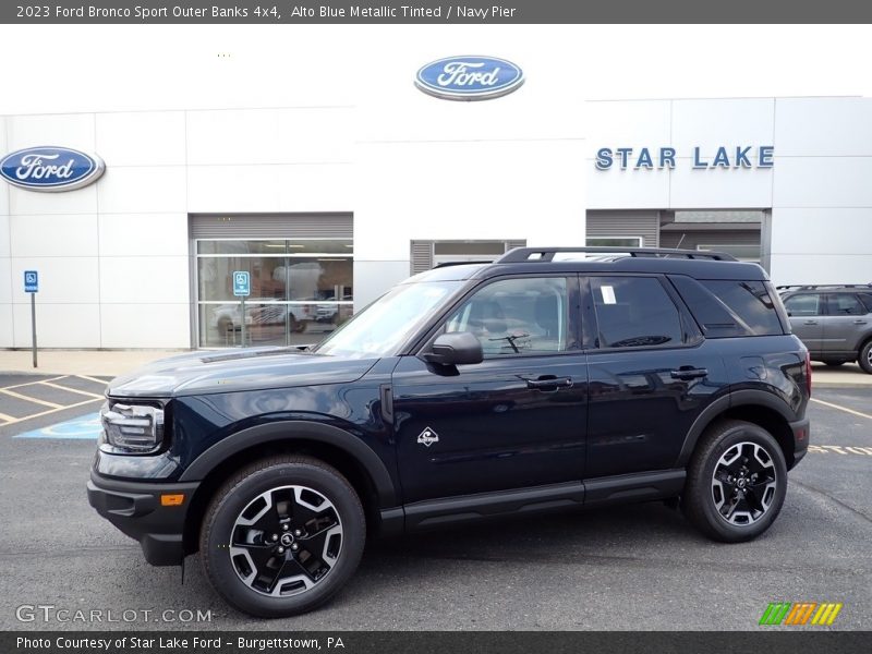 Alto Blue Metallic Tinted / Navy Pier 2023 Ford Bronco Sport Outer Banks 4x4
