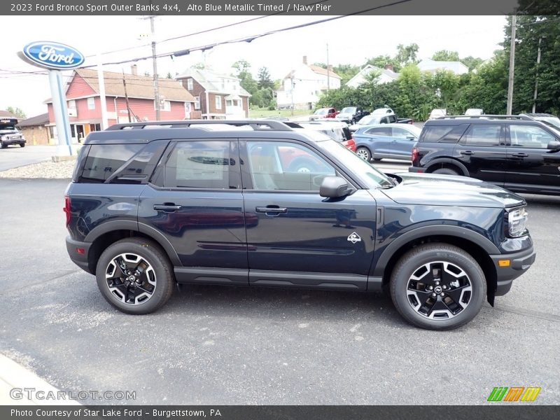 Alto Blue Metallic Tinted / Navy Pier 2023 Ford Bronco Sport Outer Banks 4x4