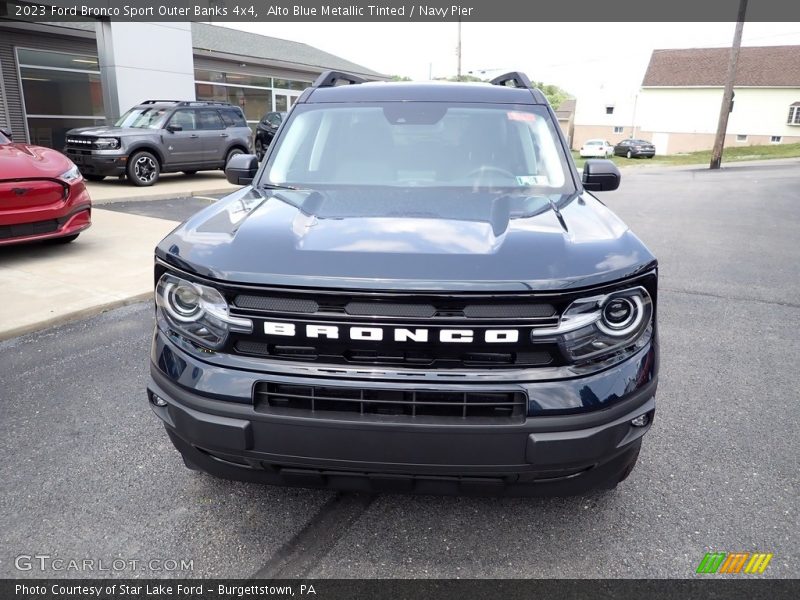 Alto Blue Metallic Tinted / Navy Pier 2023 Ford Bronco Sport Outer Banks 4x4