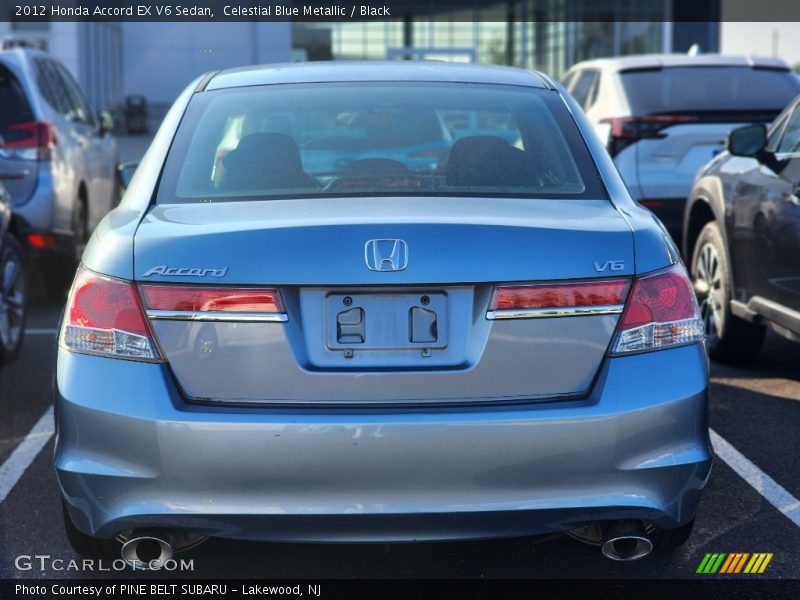 Celestial Blue Metallic / Black 2012 Honda Accord EX V6 Sedan