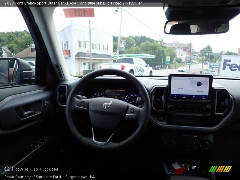 Alto Blue Metallic Tinted / Navy Pier 2023 Ford Bronco Sport Outer Banks 4x4