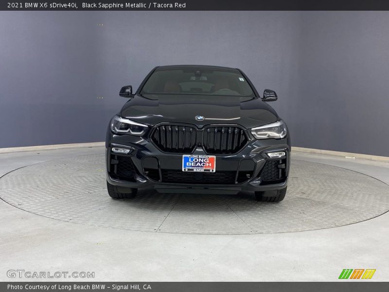 Black Sapphire Metallic / Tacora Red 2021 BMW X6 sDrive40i