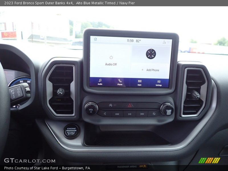 Alto Blue Metallic Tinted / Navy Pier 2023 Ford Bronco Sport Outer Banks 4x4
