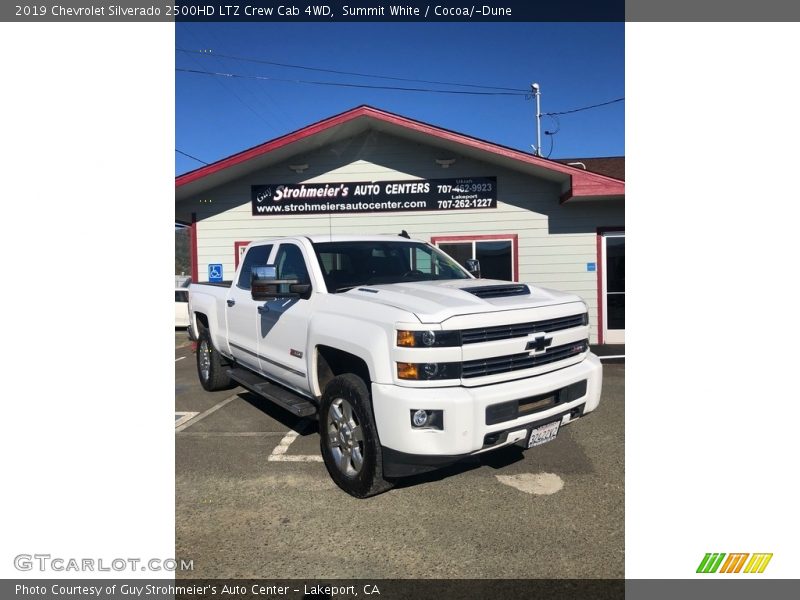 Summit White / Cocoa/­Dune 2019 Chevrolet Silverado 2500HD LTZ Crew Cab 4WD
