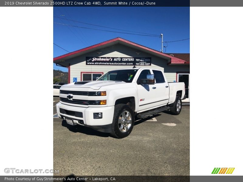 Summit White / Cocoa/­Dune 2019 Chevrolet Silverado 2500HD LTZ Crew Cab 4WD