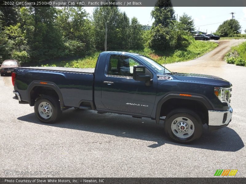 Pacific Blue Metallic / Jet Black 2022 GMC Sierra 2500HD Regular Cab 4WD