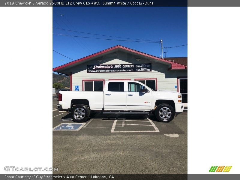 Summit White / Cocoa/­Dune 2019 Chevrolet Silverado 2500HD LTZ Crew Cab 4WD