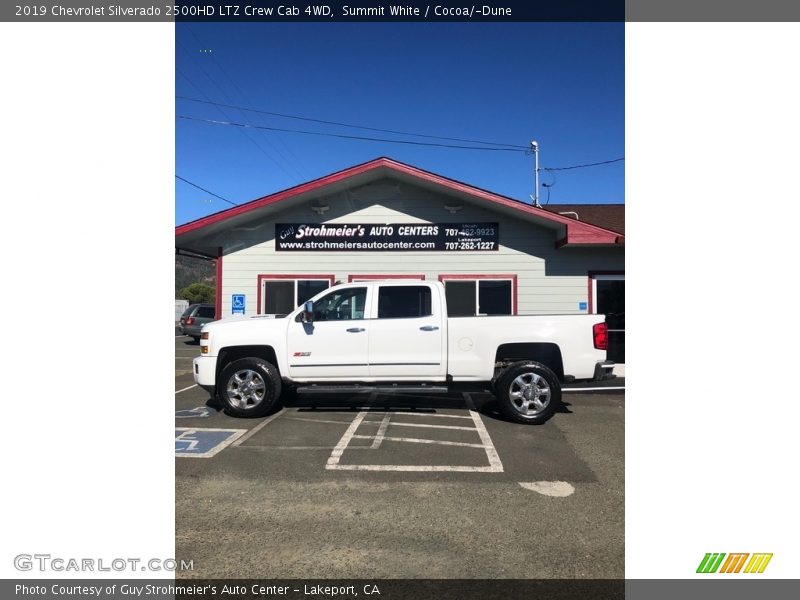 Summit White / Cocoa/­Dune 2019 Chevrolet Silverado 2500HD LTZ Crew Cab 4WD