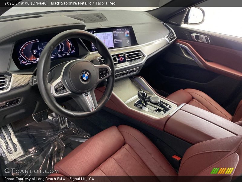  2021 X6 sDrive40i Tacora Red Interior