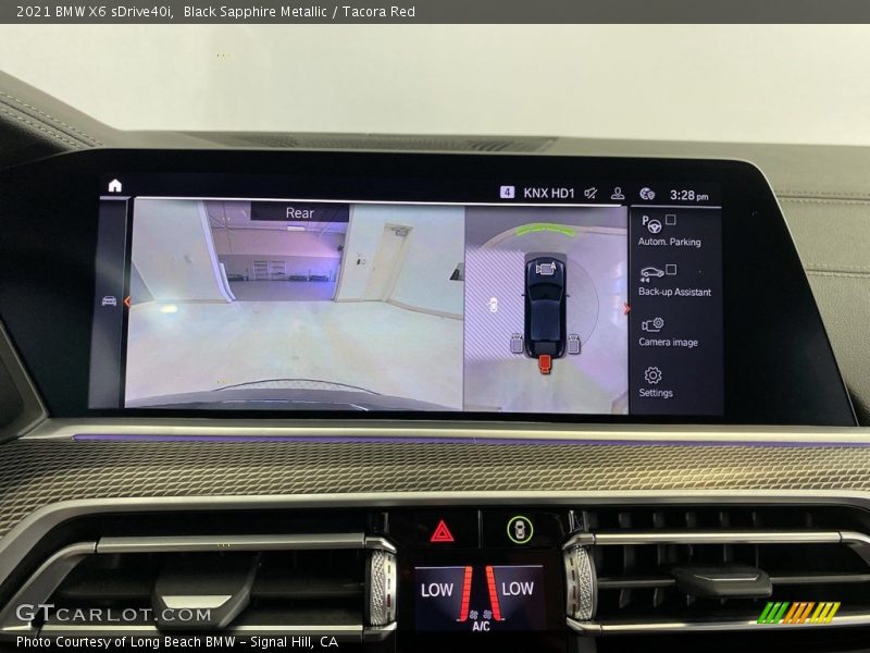 Black Sapphire Metallic / Tacora Red 2021 BMW X6 sDrive40i