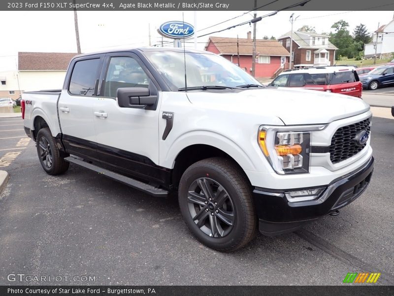 Agate Black Metallic / Black/Slate Gray 2023 Ford F150 XLT SuperCrew 4x4