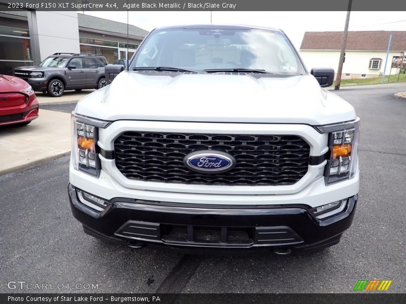 Agate Black Metallic / Black/Slate Gray 2023 Ford F150 XLT SuperCrew 4x4