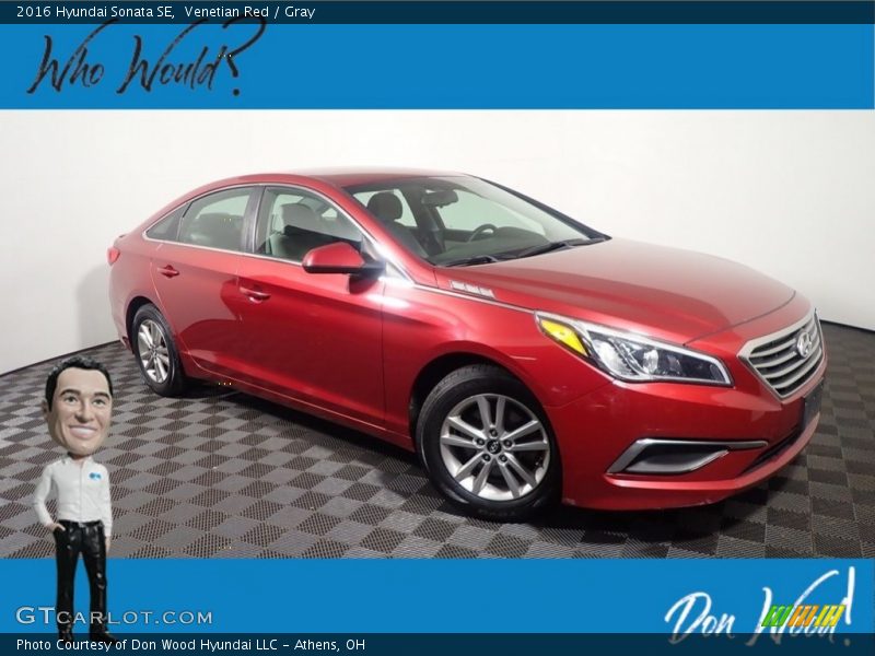 Venetian Red / Gray 2016 Hyundai Sonata SE