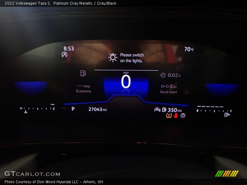 Platinum Gray Metallic / Gray/Black 2022 Volkswagen Taos S