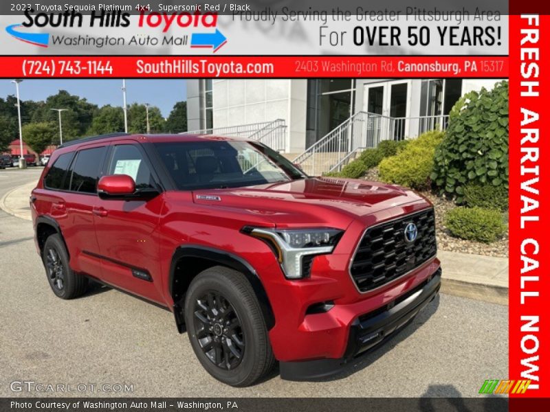 Supersonic Red / Black 2023 Toyota Sequoia Platinum 4x4