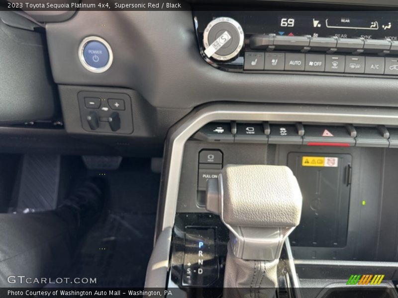 Controls of 2023 Sequoia Platinum 4x4