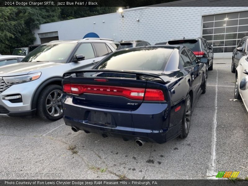 Jazz Blue Pearl / Black 2014 Dodge Charger SRT8