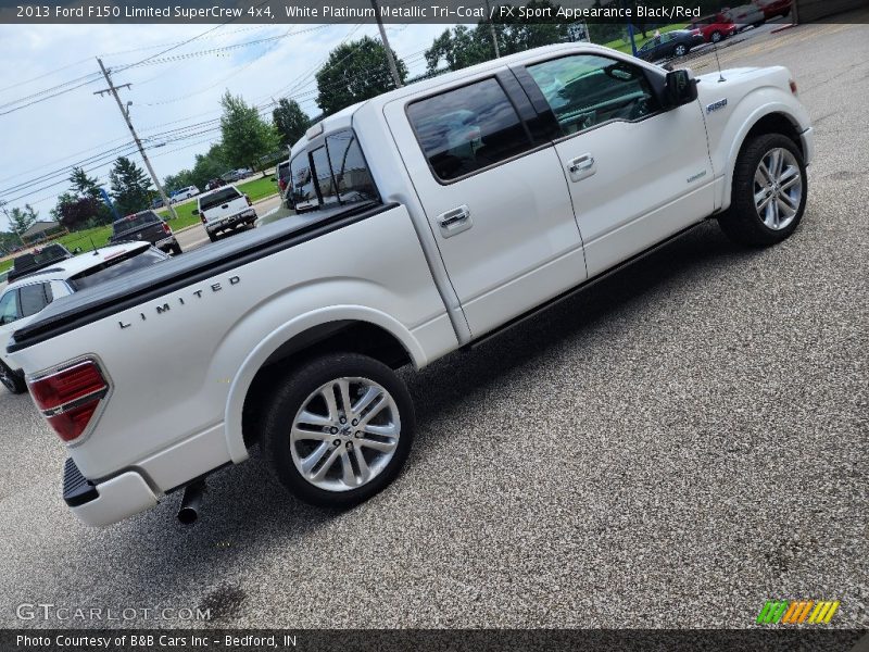 White Platinum Metallic Tri-Coat / FX Sport Appearance Black/Red 2013 Ford F150 Limited SuperCrew 4x4