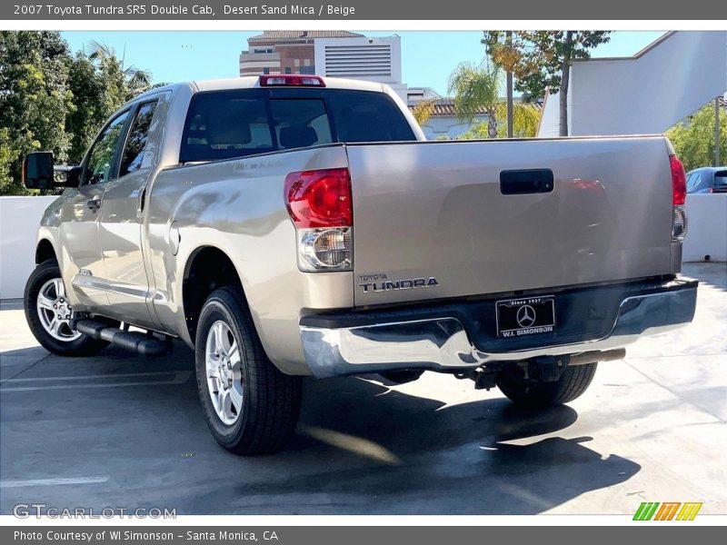 Desert Sand Mica / Beige 2007 Toyota Tundra SR5 Double Cab