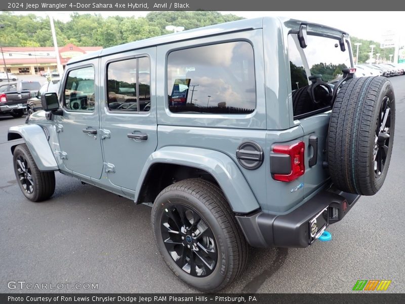 Anvil / Black 2024 Jeep Wrangler 4-Door Sahara 4xe Hybrid