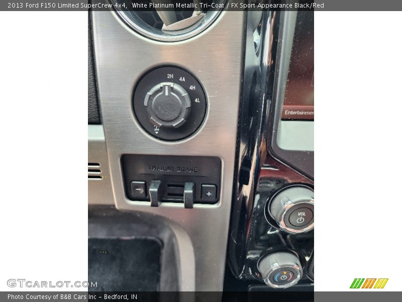 White Platinum Metallic Tri-Coat / FX Sport Appearance Black/Red 2013 Ford F150 Limited SuperCrew 4x4