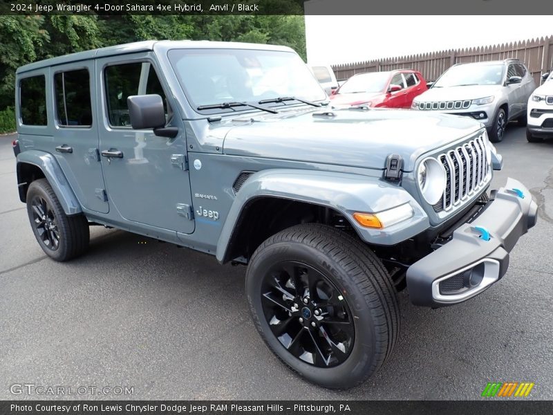 Front 3/4 View of 2024 Wrangler 4-Door Sahara 4xe Hybrid