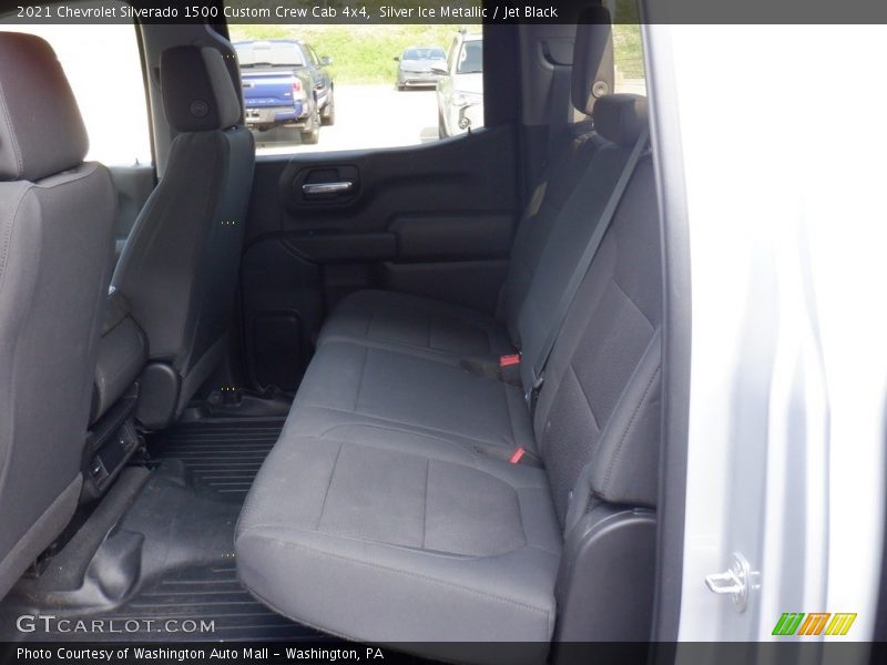 Silver Ice Metallic / Jet Black 2021 Chevrolet Silverado 1500 Custom Crew Cab 4x4