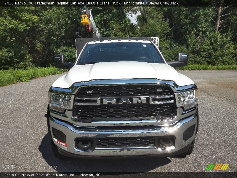 Bright White / Diesel Gray/Black 2023 Ram 5500 Tradesman Regular Cab 4x4 Chassis Crane Truck