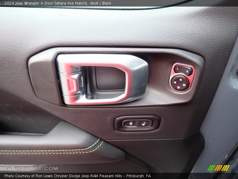 Anvil / Black 2024 Jeep Wrangler 4-Door Sahara 4xe Hybrid