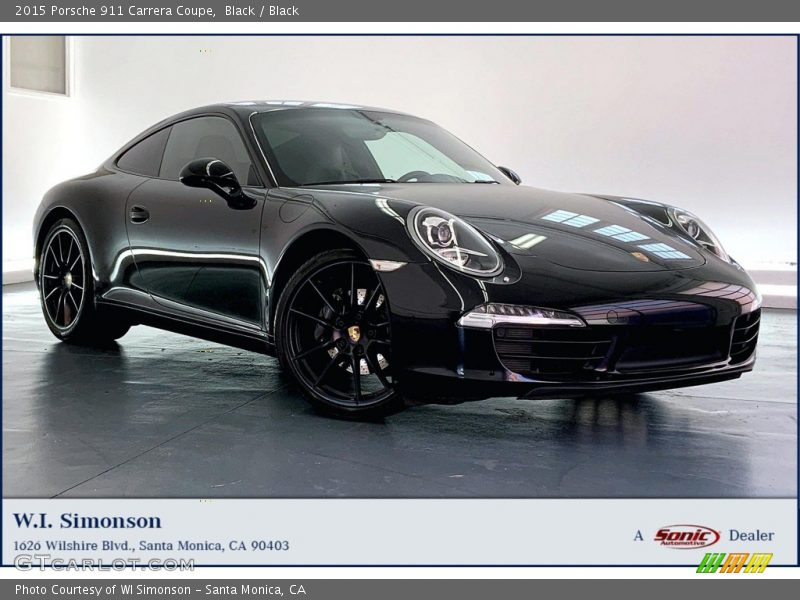 Black / Black 2015 Porsche 911 Carrera Coupe