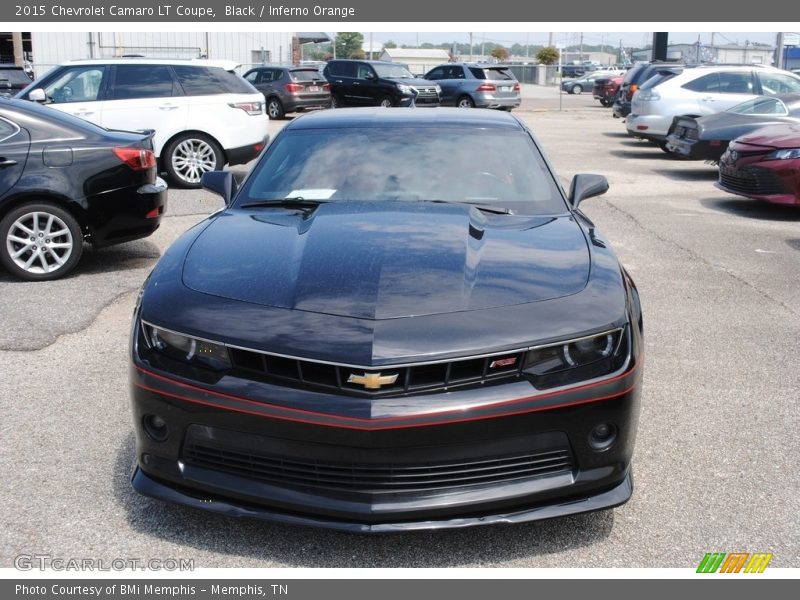 Black / Inferno Orange 2015 Chevrolet Camaro LT Coupe