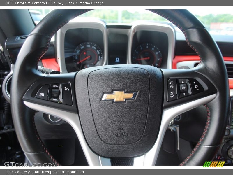 Black / Inferno Orange 2015 Chevrolet Camaro LT Coupe