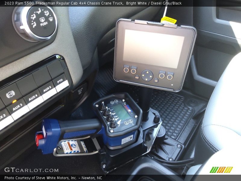 Bright White / Diesel Gray/Black 2023 Ram 5500 Tradesman Regular Cab 4x4 Chassis Crane Truck