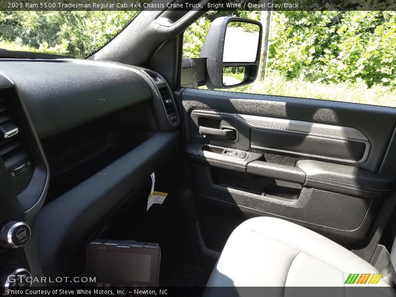 Bright White / Diesel Gray/Black 2023 Ram 5500 Tradesman Regular Cab 4x4 Chassis Crane Truck