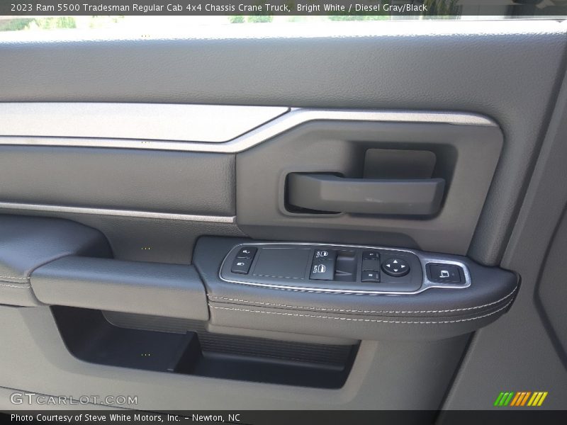 Bright White / Diesel Gray/Black 2023 Ram 5500 Tradesman Regular Cab 4x4 Chassis Crane Truck