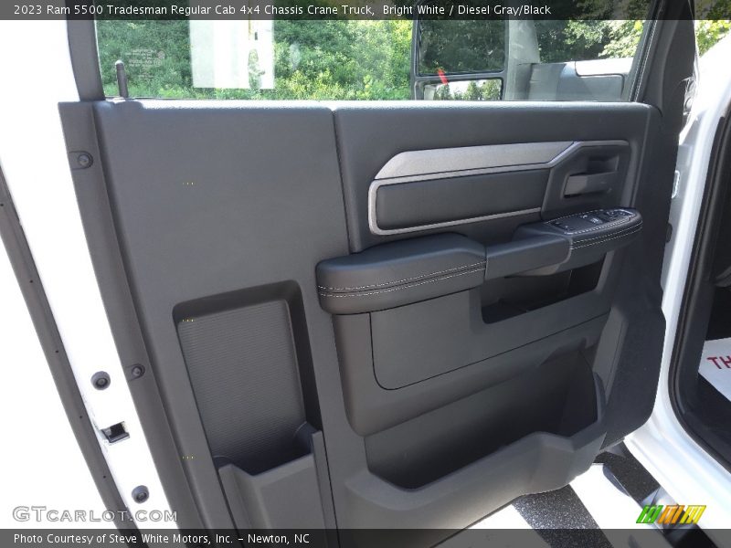 Bright White / Diesel Gray/Black 2023 Ram 5500 Tradesman Regular Cab 4x4 Chassis Crane Truck