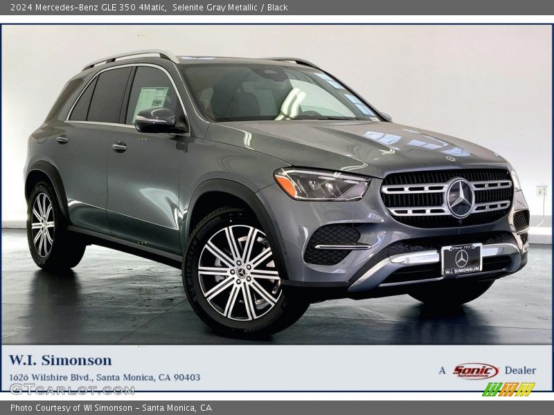 Selenite Gray Metallic / Black 2024 Mercedes-Benz GLE 350 4Matic