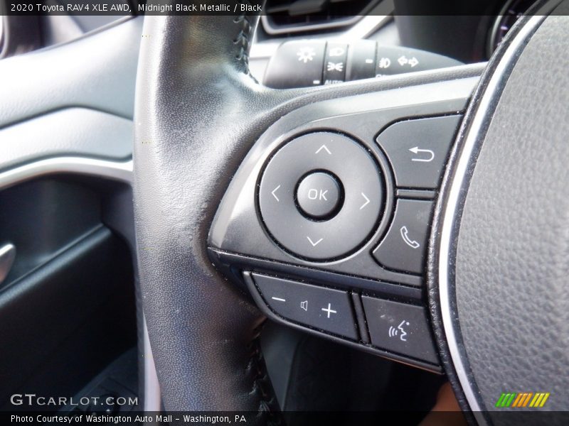 Midnight Black Metallic / Black 2020 Toyota RAV4 XLE AWD