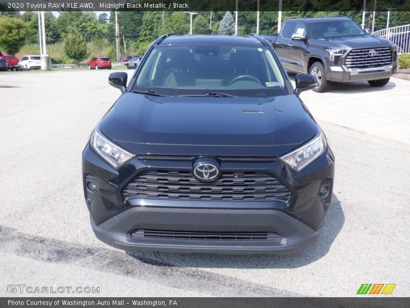 Midnight Black Metallic / Black 2020 Toyota RAV4 XLE AWD