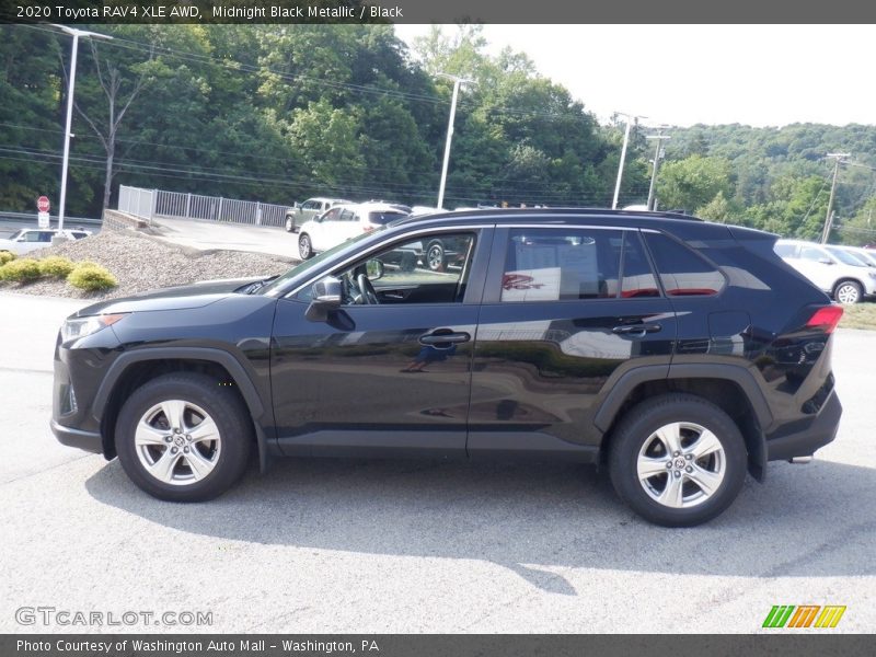 Midnight Black Metallic / Black 2020 Toyota RAV4 XLE AWD