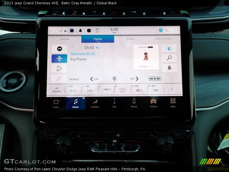 Baltic Gray Metallic / Global Black 2023 Jeep Grand Cherokee 4XE