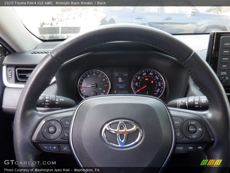 Midnight Black Metallic / Black 2020 Toyota RAV4 XLE AWD