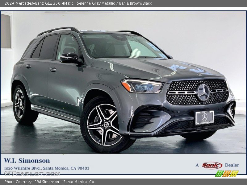 Selenite Gray Metallic / Bahia Brown/Black 2024 Mercedes-Benz GLE 350 4Matic